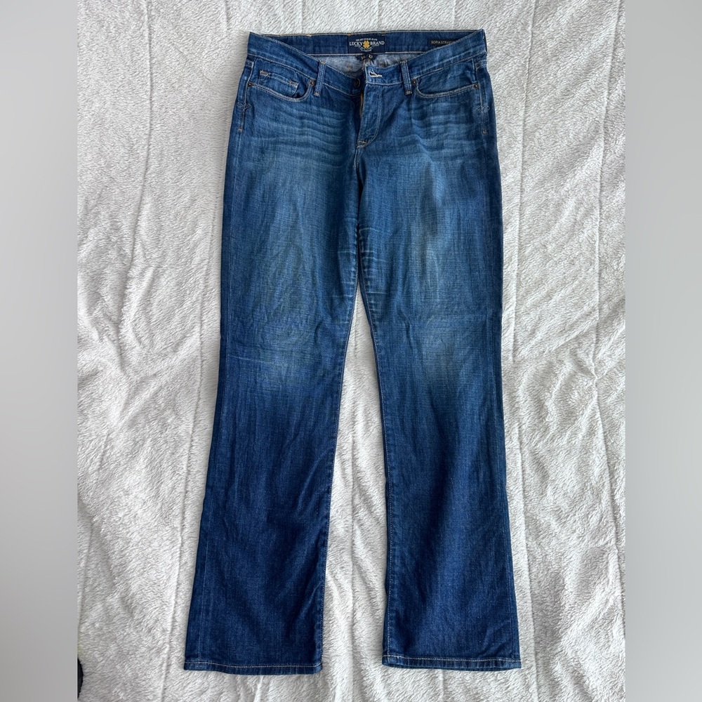 Lucky Brand Women's Medium Blue Wide Leg Jeans